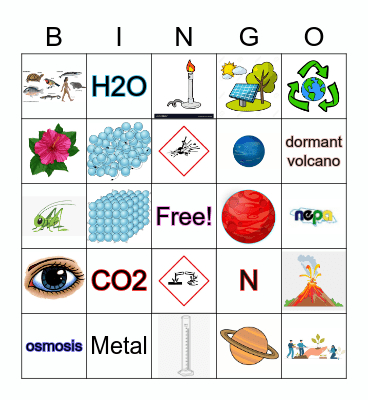 BINGO SCIENCE EDITION/CHEMISTRY Bingo Card