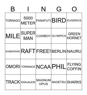 Unbroken Story Details Bingo Card