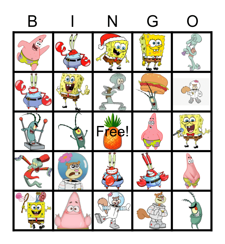spongebob-bingo-card