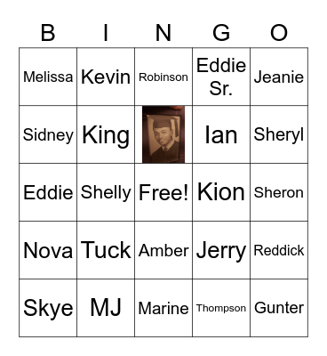 Family Bingo Card