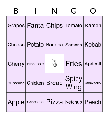 5 Family Bingo Card