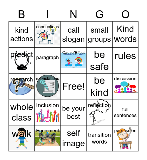 Tag You're It! Bingo Card