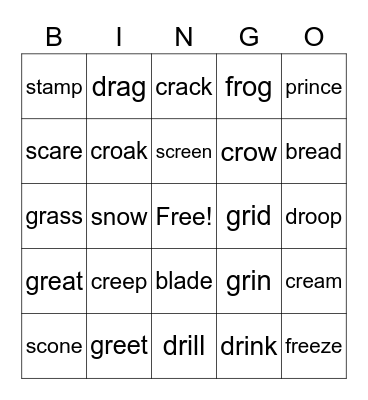 REVIEW Bingo Card