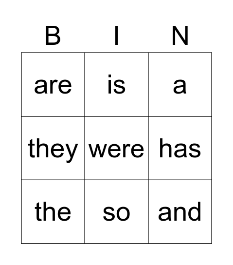 Prek 2026 Bingo Card