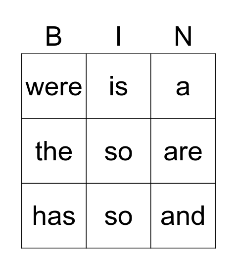 Prek 2026 Bingo Card