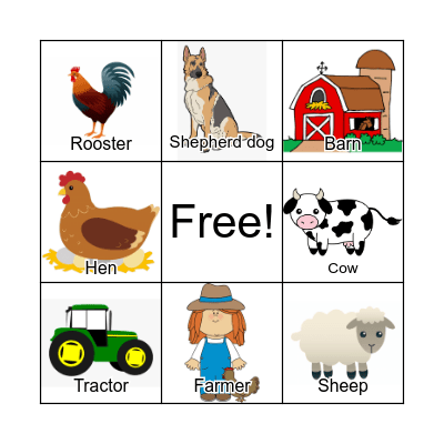 FARMER Bingo Card