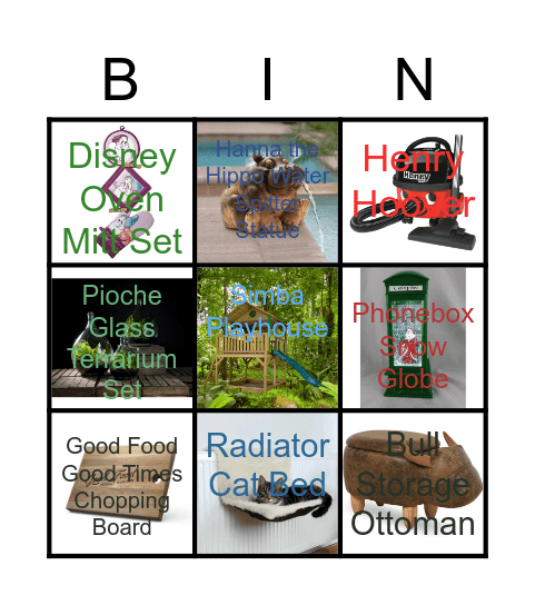 Wayfair Bingo! Bingo Card