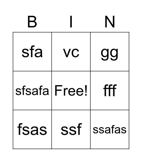 Untitledb Bingo Card