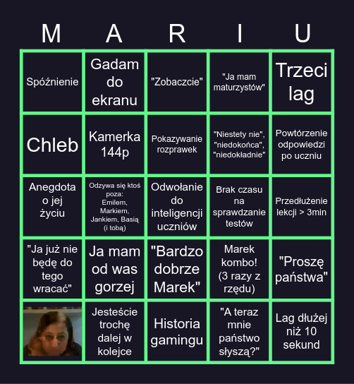 Język Polski Online! Bingo Card