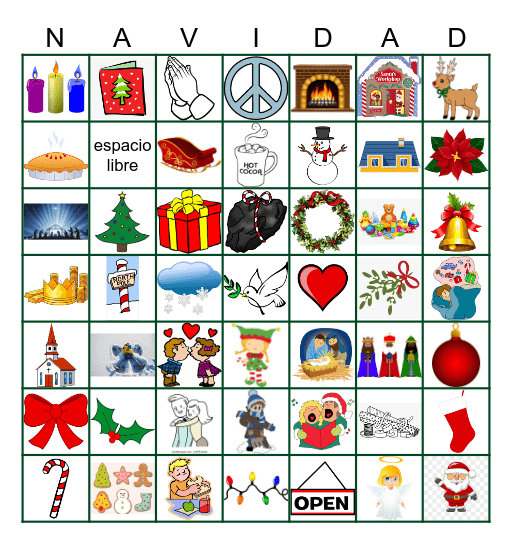 Christmas Bingo Card