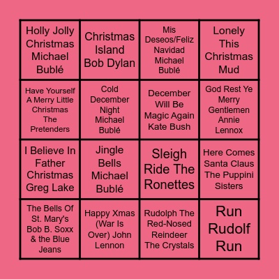 Christmas Bingo Card