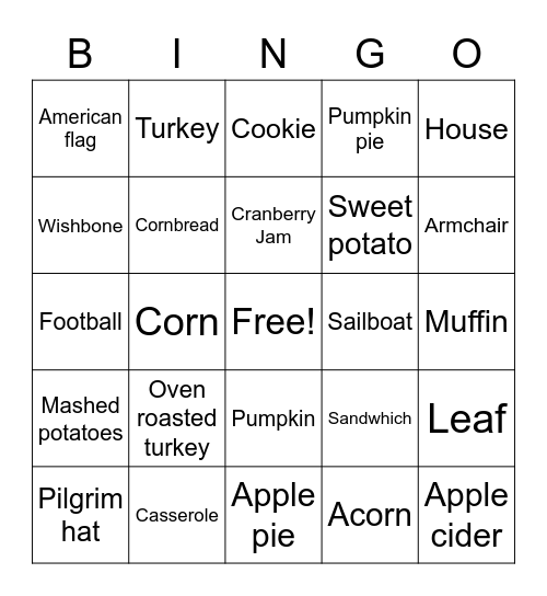 Thanksgiving bingo 2020 So Fun Bingo Card