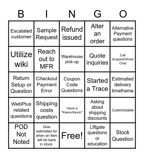 CS- Cyber Monday Bingo Card