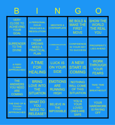 MOON BINGO Card