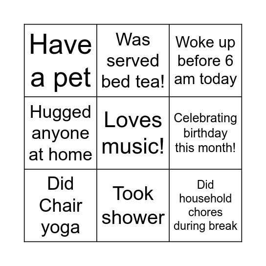Bingo Card