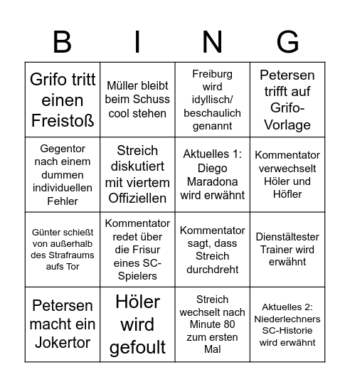 SC-Bingo Card