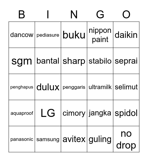 😊😊 Bingo Card