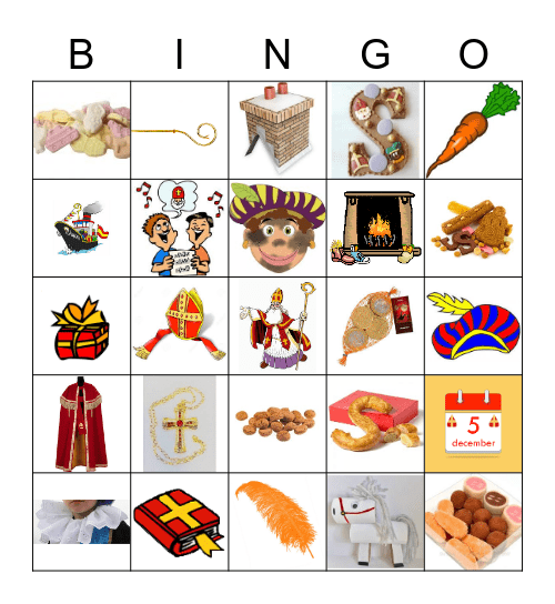 Sinterklaas Bingo Card