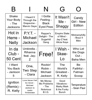 Family Reunion Bingo Card