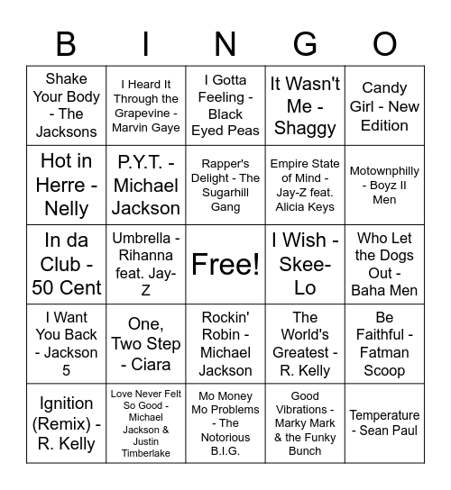 Family Reunion Bingo Card