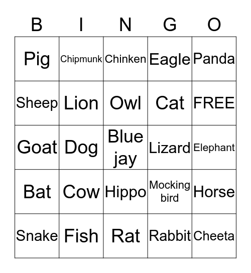 check list Bingo Card