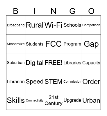 Library BINGO Card