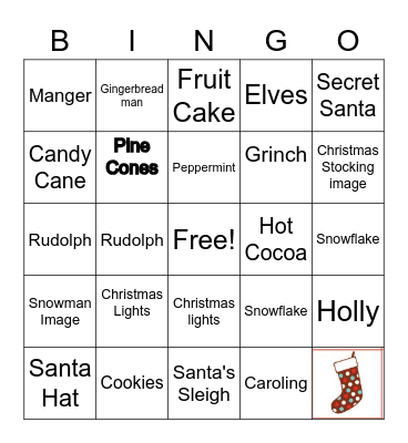 PIM's Christmas Bingo Card