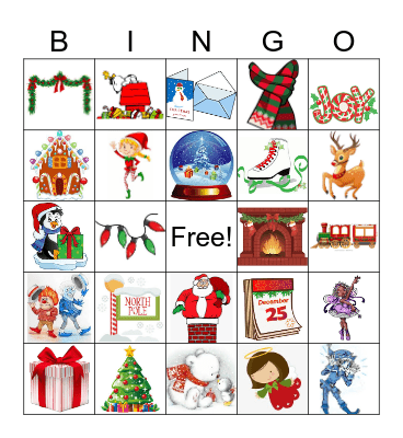 HOLIDAY Bingo Card