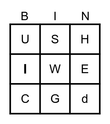 ABC BINGO Card