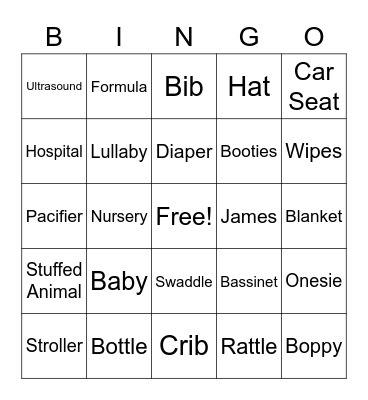 James Bingo Card