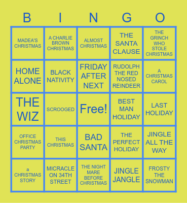 SGRHO CHRISTMAS BINGO Card