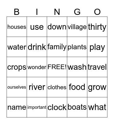 2nd Grade Reading Intervention 3 Bingo Card