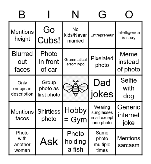 Bumble Bingo Card