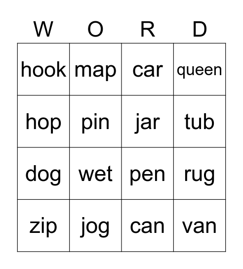 Lesson 13 review Bingo Card
