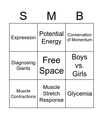 Koopa Troop Bingo Card