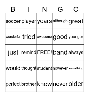 2nd Grade Best Reading Practices Bingo Card