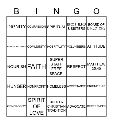 PHILOSOPHY STATEMENT Bingo Card