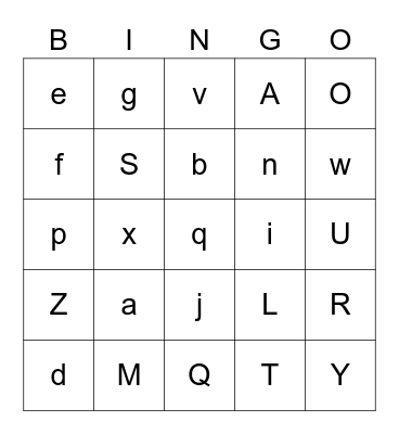 SS2 OPEN LESSON1 Bingo Card