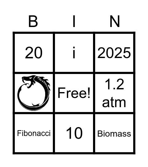 MasterClassSTEM Bingo Card