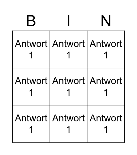 Atlas Bingo Card