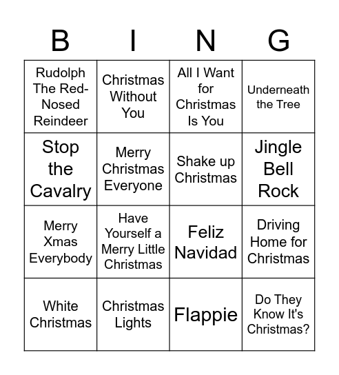 Kest Bingo Card