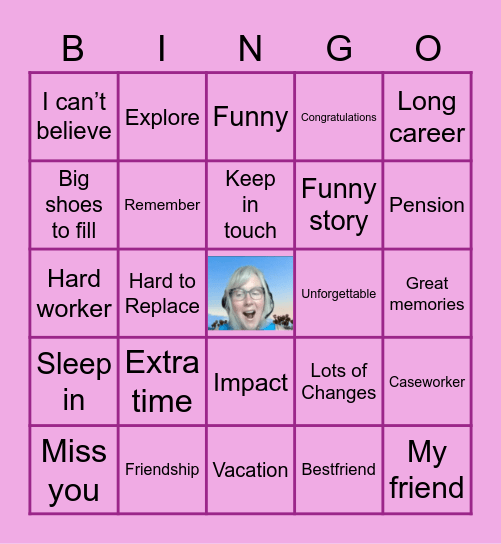 Cruzin' Into Retirement!! Bingo Card