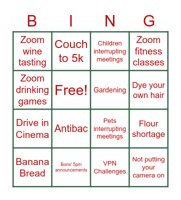 Marketing Christmas Meeting Bingo Card