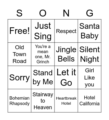 Jessica H Bingo Card