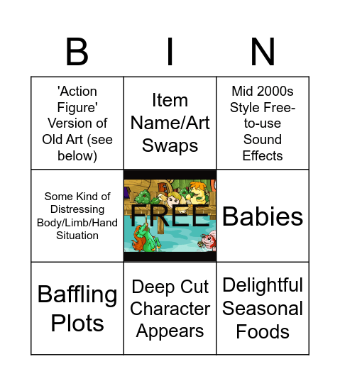 Advent Calendar Bingo Card