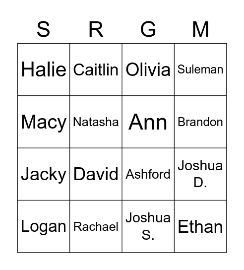 cas 100 - game Bingo Card