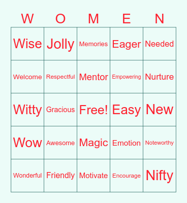 WOVI Holiday BINGO! Bingo Card