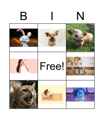 Emotions Bingo Card