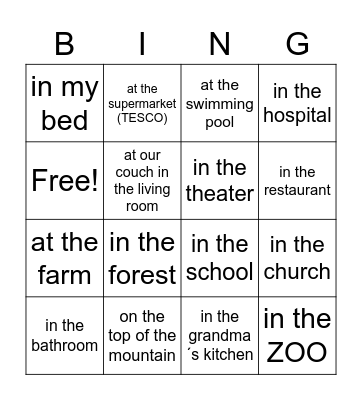 Teleport Bingo Card