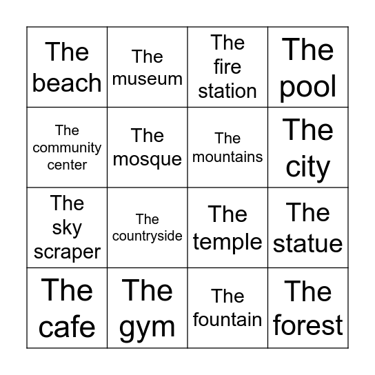 La Comunidad Bingo Card